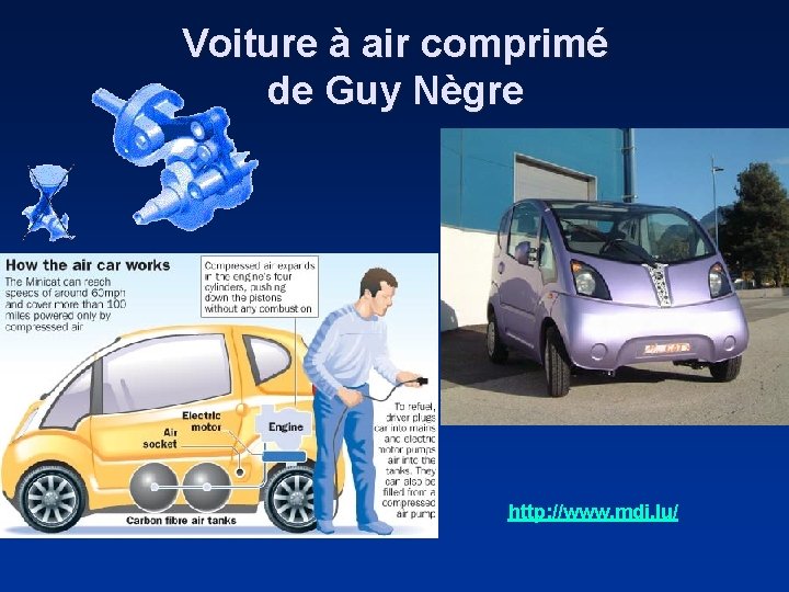 Voiture à air comprimé de Guy Nègre http: //www. mdi. lu/ 