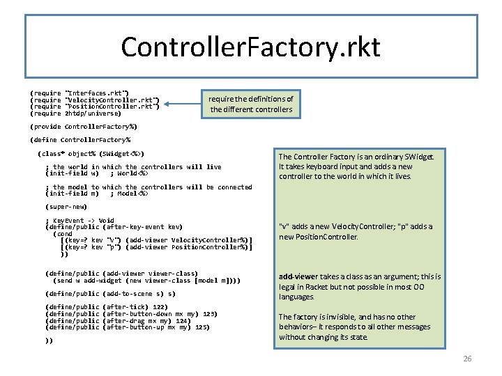 Controller. Factory. rkt (require "Interfaces. rkt") "Velocity. Controller. rkt") "Position. Controller. rkt") 2 htdp/universe)