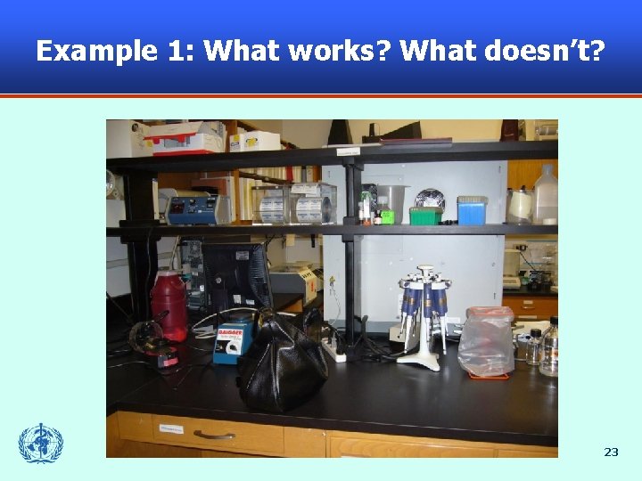 Example 1: What works? What doesn’t? 23 