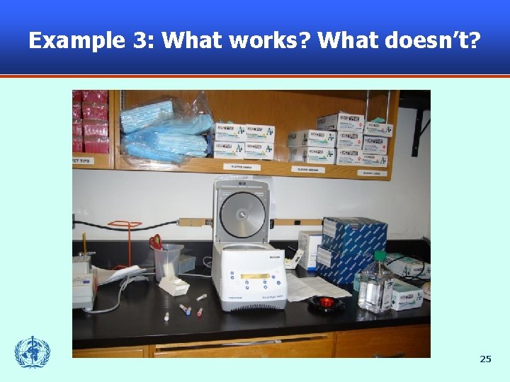 Example 3: What works? What doesn’t? 25 