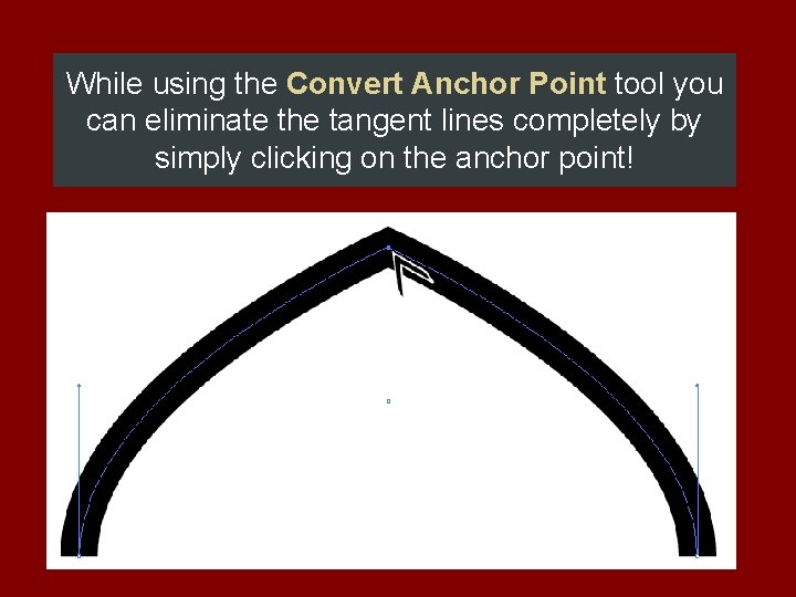 While using the Convert Anchor Point tool you can eliminate the tangent lines completely