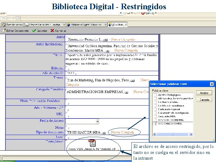 Biblioteca Digital - Restringidos El archivo es de acceso restringido, por lo tanto no