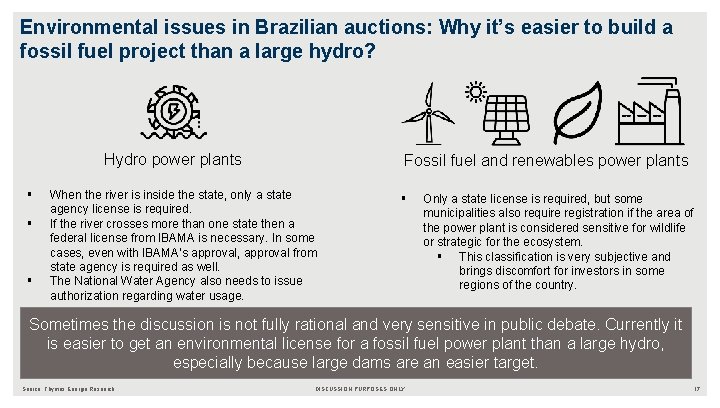 Environmental issues in Brazilian auctions: Why it’s easier to build a fossil fuel project