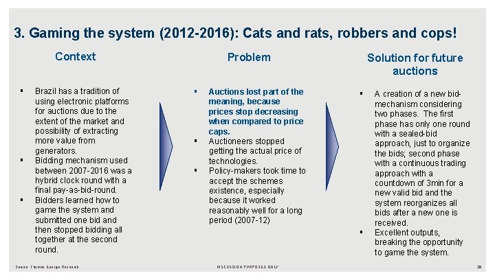 3. Gaming the system (2012 -2016): Cats and rats, robbers and cops! Context §