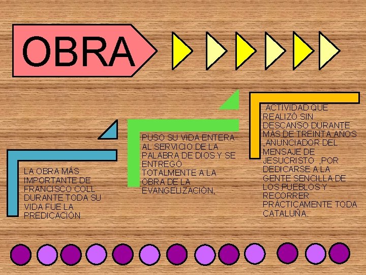 OBRA LA OBRA MÁS IMPORTANTE DE FRANCISCO COLL DURANTE TODA SU VIDA FUE LA