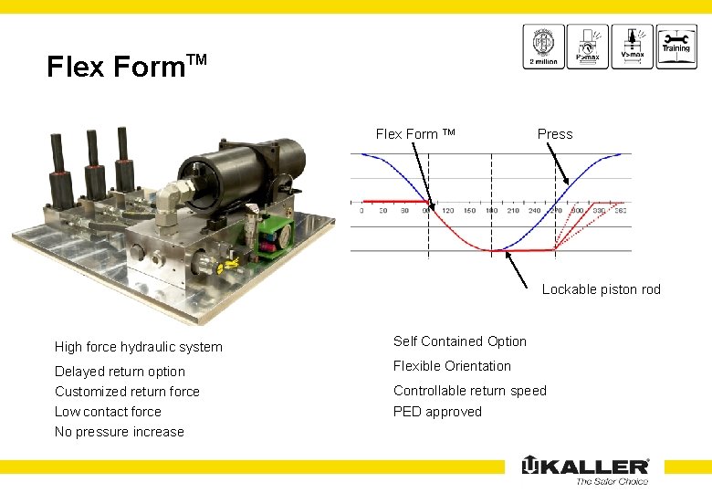 Flex Form. TM Flex Form TM Press Lockable piston rod High force hydraulic system