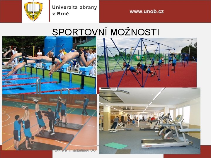 SPORTOVNÍ MOŽNOSTI Oddělení marketingu UO 