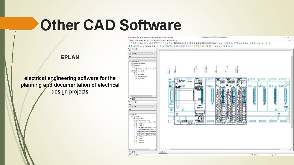 Other CAD Software EPLAN electrical engineering software for the planning and documentation of electrical