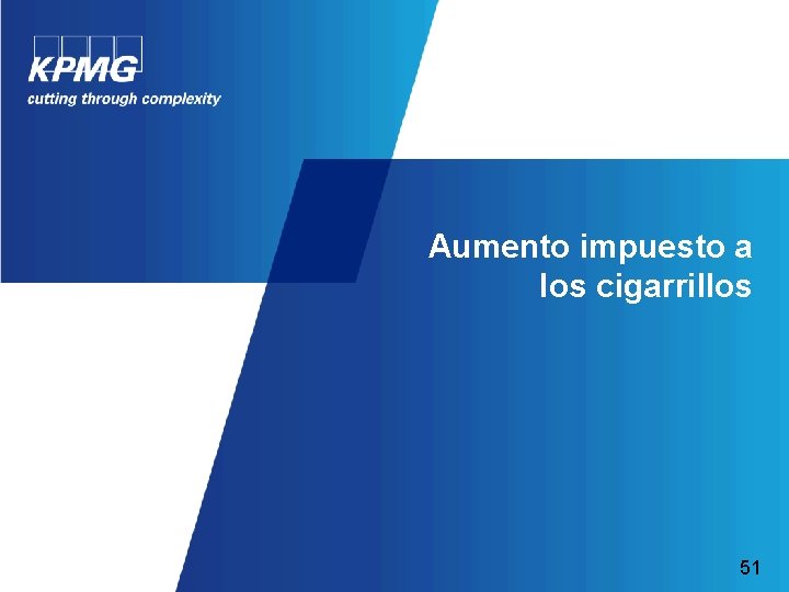 Aumento impuesto a los cigarrillos 51 