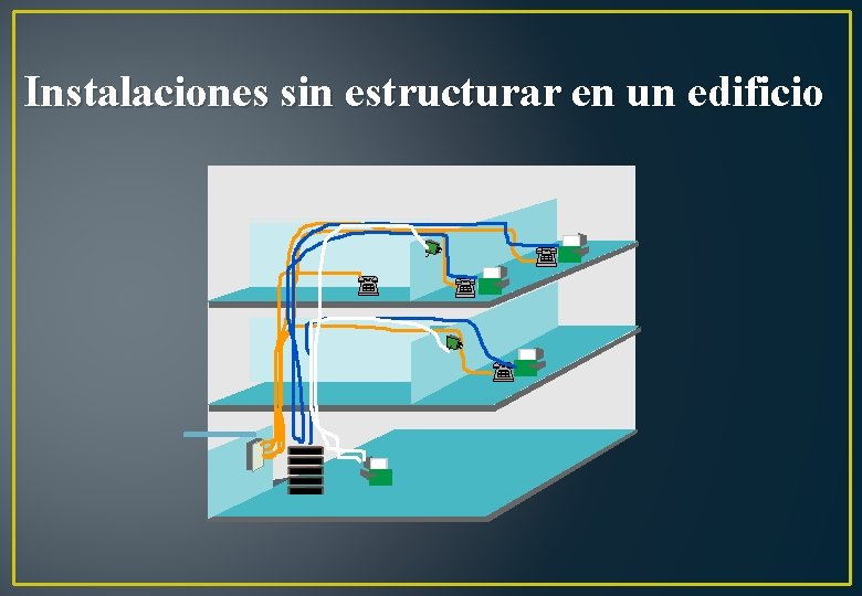 Instalaciones sin estructurar en un edificio 