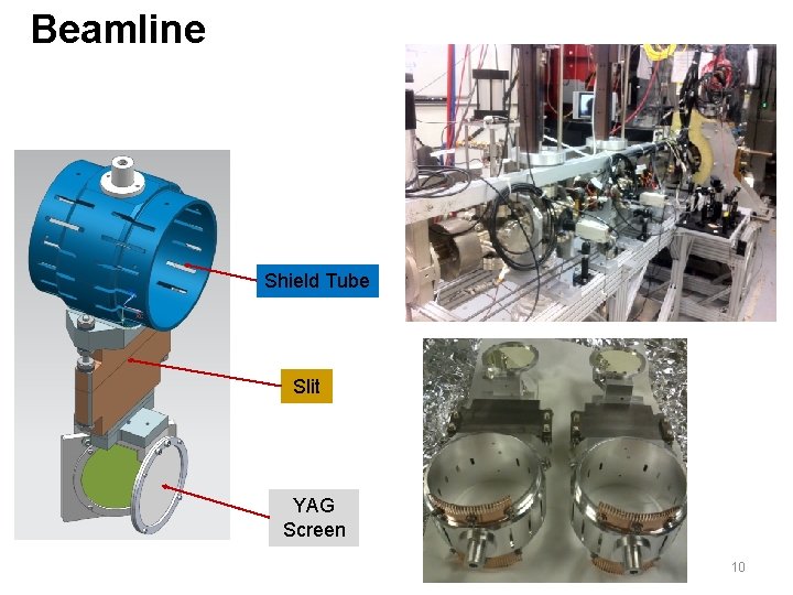 Beamline Shield Tube Slit YAG Screen 10 