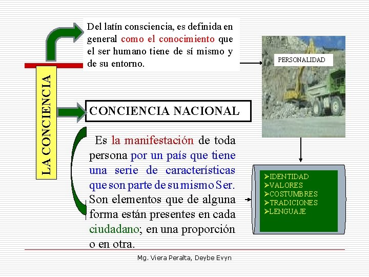LA CONCIENCIA Del latín consciencia, es definida en general como el conocimiento que el