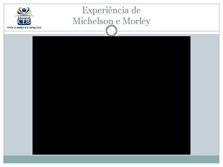 Experiência de Michelson e Morley 