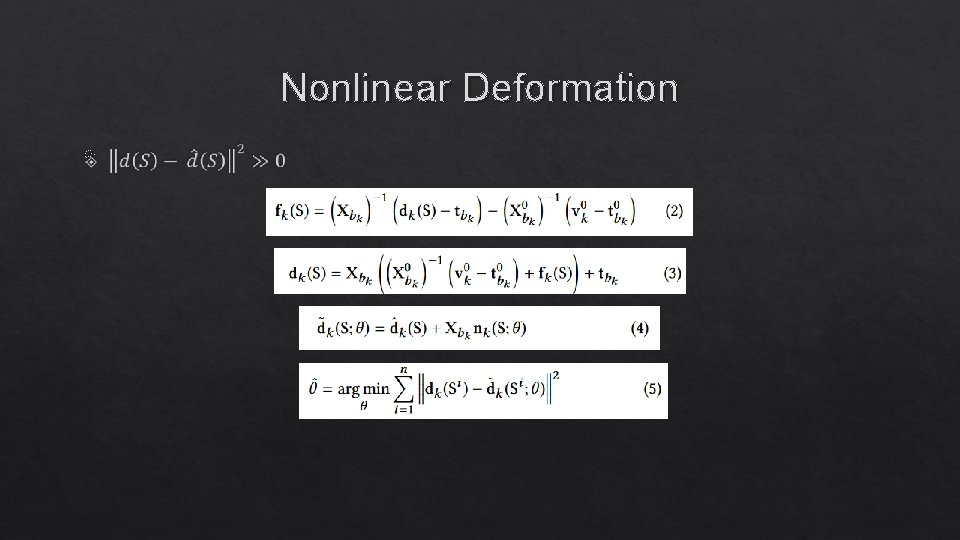 Nonlinear Deformation 
