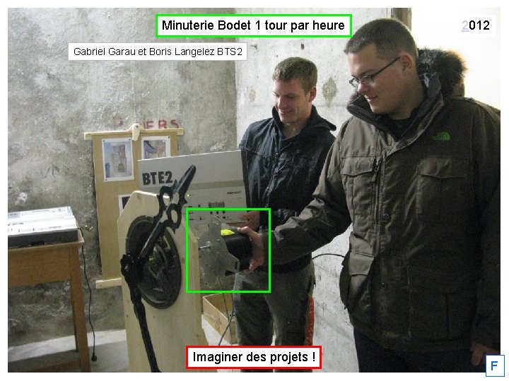 Minuterie Bodet 1 tour par heure 2012 Gabriel Garau et Boris Langelez BTS 2