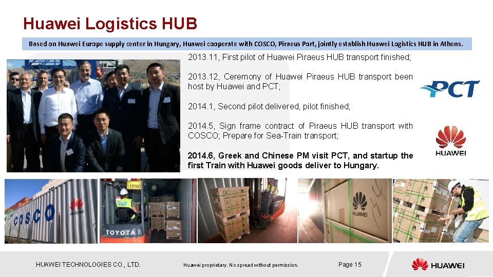 Huawei Logistics HUB Based on Huawei Europe supply center in Hungary, Huawei cooperate with
