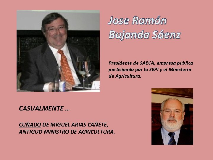 Jose Ramón Bujanda Sáenz Presidente de SAECA, empresa pública participada por la SEPI y
