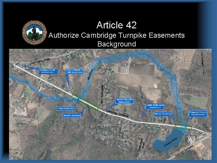 Article 42 Authorize Cambridge Turnpike Easements Background 