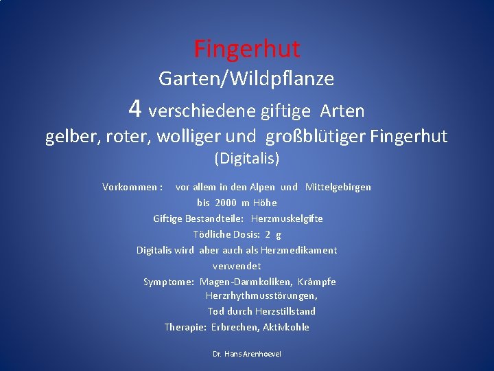 Fingerhut Garten/Wildpflanze 4 verschiedene giftige Arten gelber, roter, wolliger und großblütiger Fingerhut (Digitalis) Vorkommen