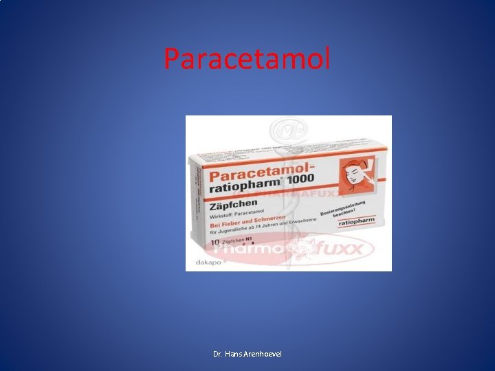 Paracetamol Dr. Hans Arenhoevel Paracetamol Dr. Hans Arenhoevel
