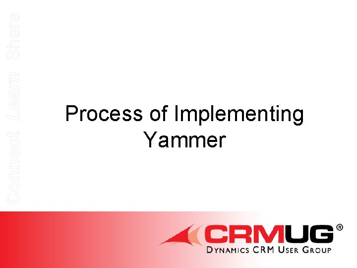 Connect Learn Share Process of Implementing Yammer 