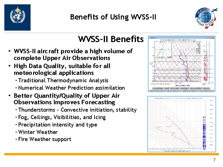 Benefits of Using WVSS-II Benefits • WVSS-II aircraft provide a high volume of complete