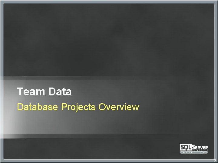 Team Database Projects Overview 5 