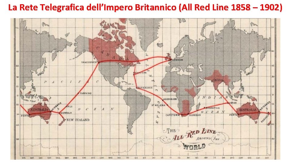 La Rete Telegrafica dell’Impero Britannico (All Red Line 1858 – 1902) 