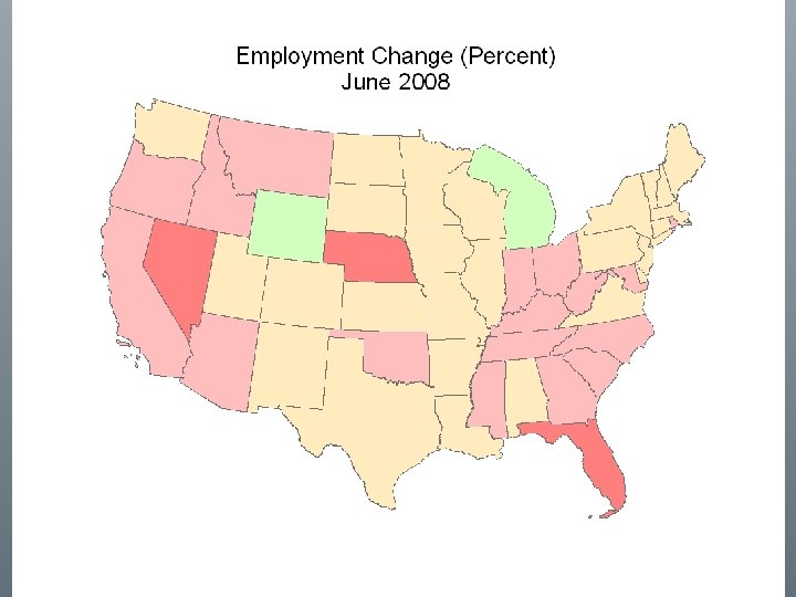 Recession spreads from southwest and southeast 