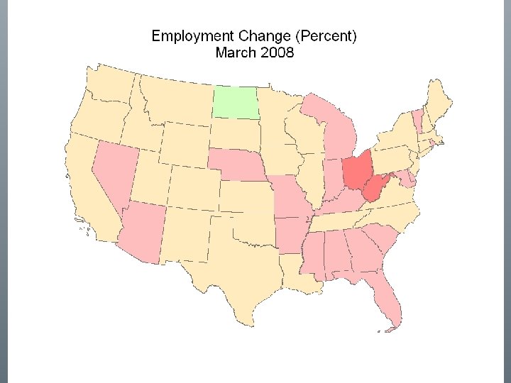 National employment declines for the first month in this recession 