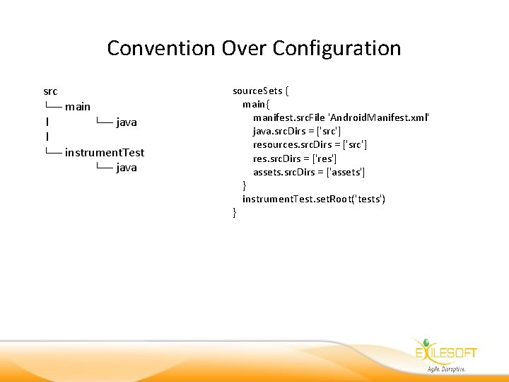 Convention Over Configuration src └── main l └── java l └── instrument. Test └──