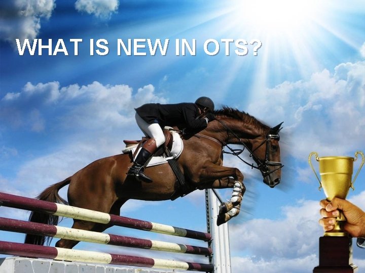 WHAT IS NEW IN OTS? 