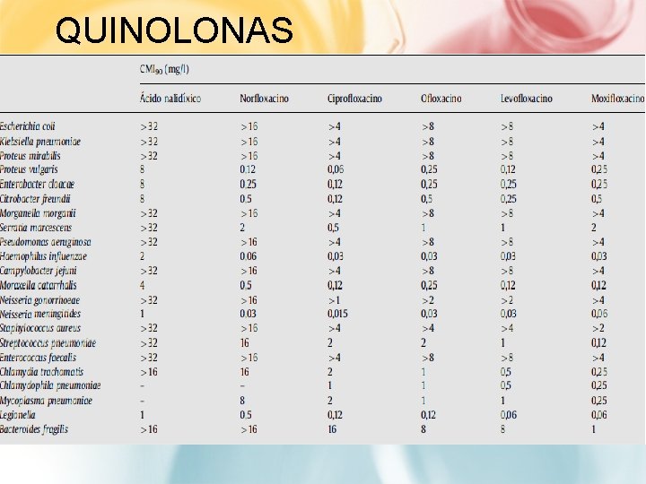 QUINOLONAS 