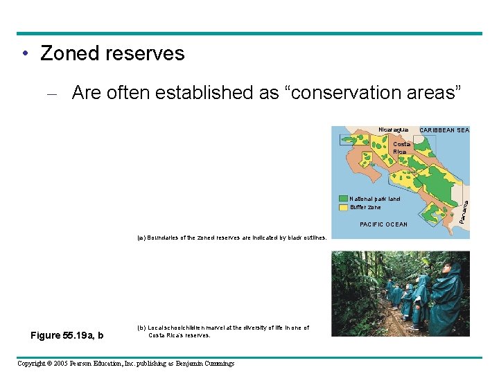  • Zoned reserves – Are often established as “conservation areas” Nicaragua CARIBBEAN SEA