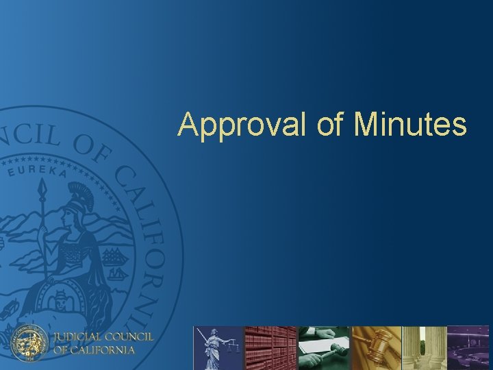 Approval of Minutes 