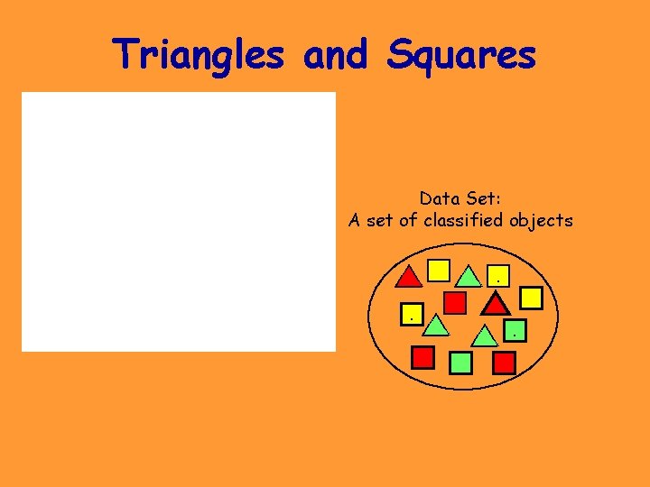 Triangles and Squares Data Set: A set of classified objects. . . 