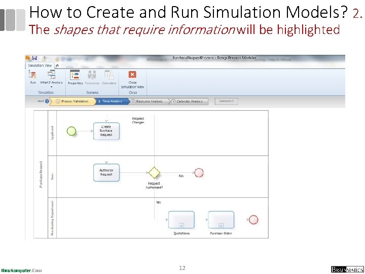 How to Create and Run Simulation Models? 2. The shapes that require information will