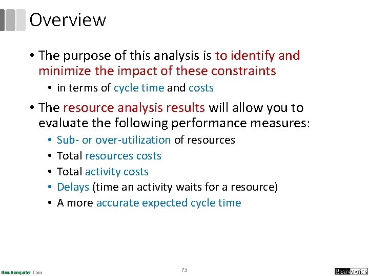 Overview • The purpose of this analysis is to identify and minimize the impact