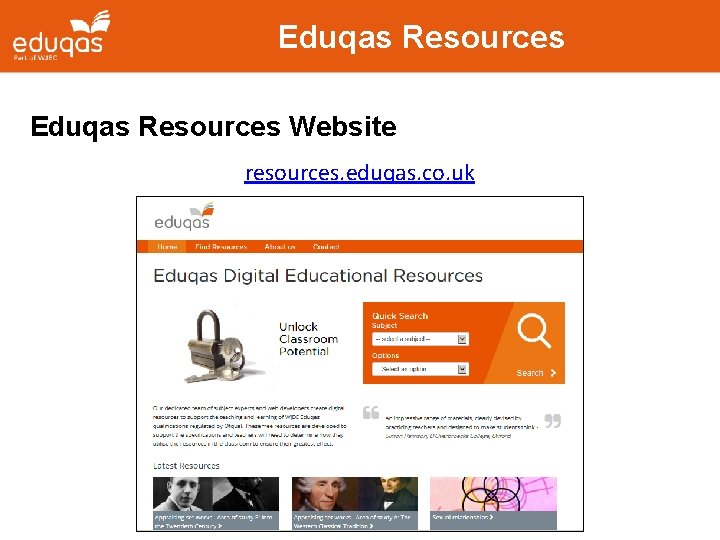 Eduqas Resources Website resources. eduqas. co. uk 