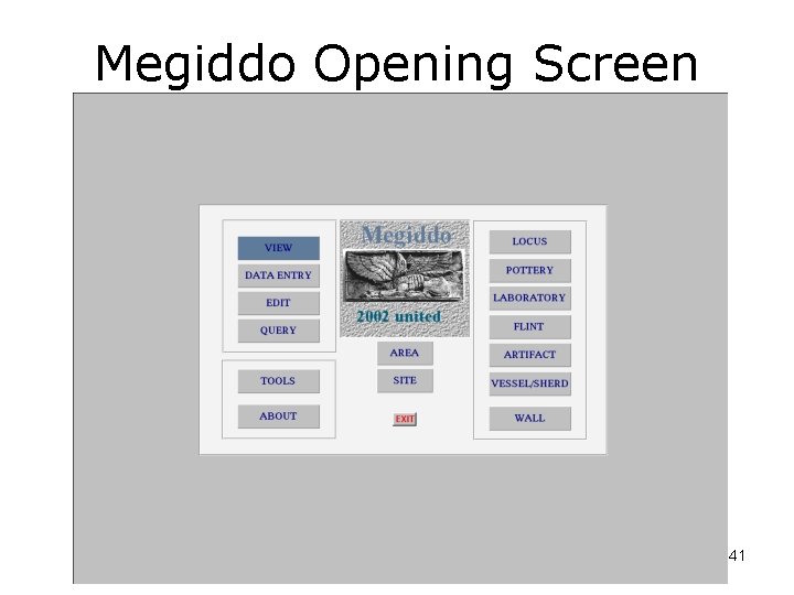 Megiddo Opening Screen 41 