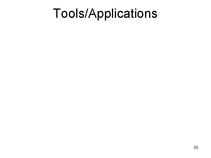 Tools/Applications 56 