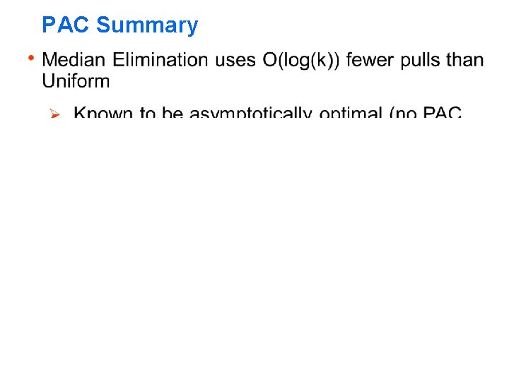 PAC Summary 