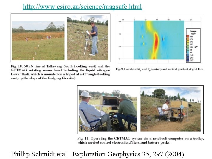 http: //www. csiro. au/science/magsafe. html Phillip Schmidt etal. Exploration Geophysics 35, 297 (2004). 