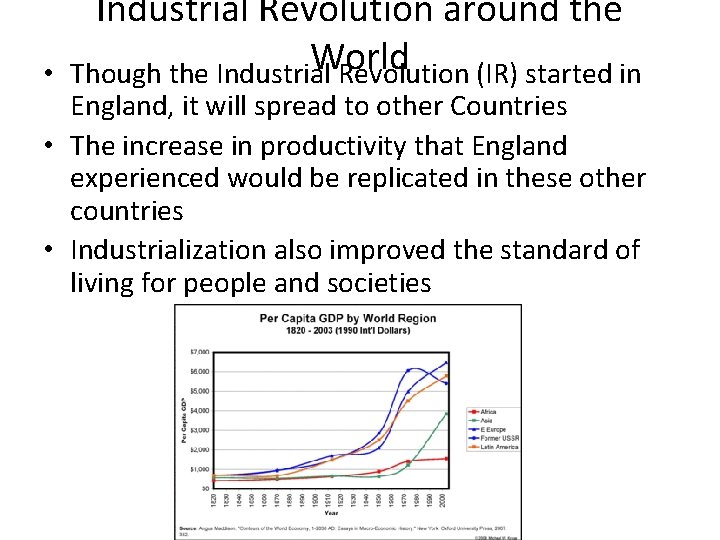  • Industrial Revolution around the World Though the Industrial Revolution (IR) started in