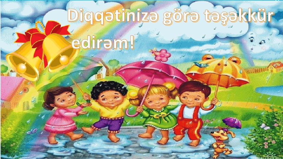 Diqqətinizə görə təşəkkür edirəm! 