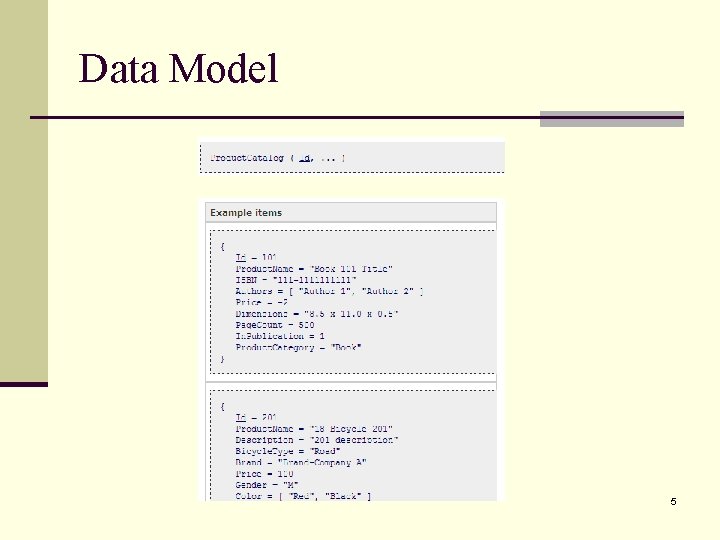 Data Model 5 
