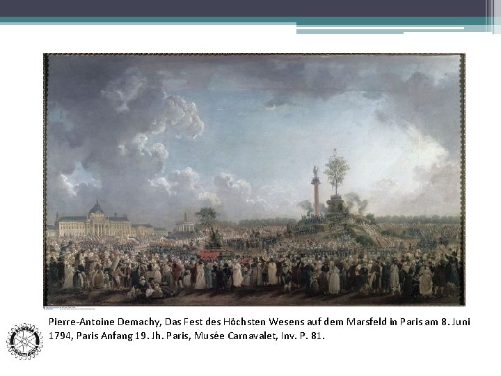 Pierre-Antoine Demachy, Das Fest des Höchsten Wesens auf dem Marsfeld in Paris am 8.