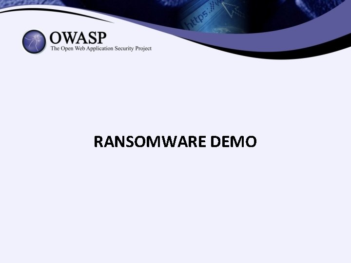 RANSOMWARE DEMO 