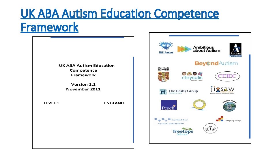 UK ABA Autism Education Competence Framework 