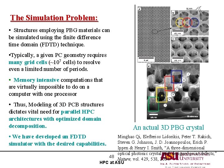 The Simulation Problem: • Structures employing PBG materials can be simulated using the finite
